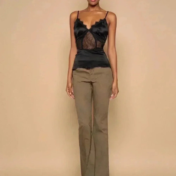 Express Women's Brown Slacks - Size 6r - Wide Leg - Picture 11 of 11